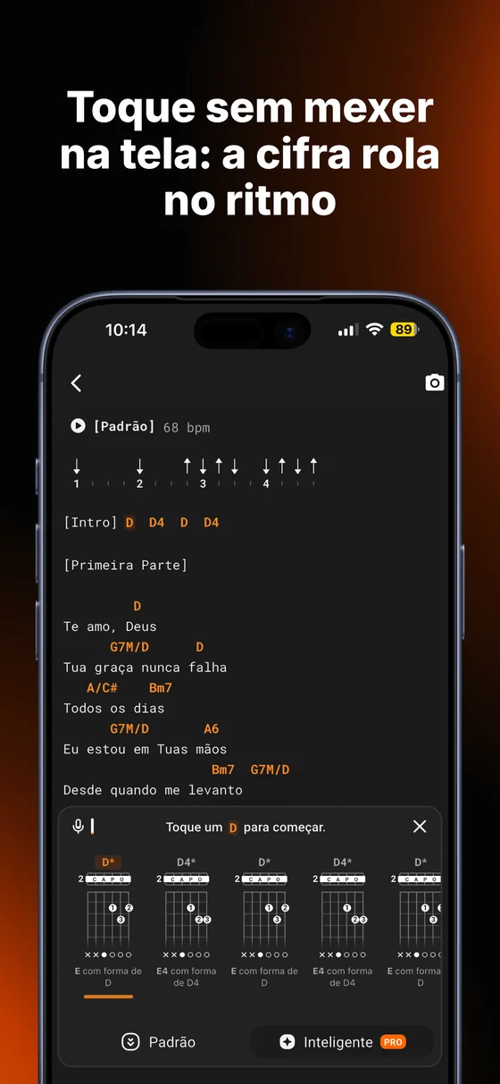 Tela do app Cifra Club