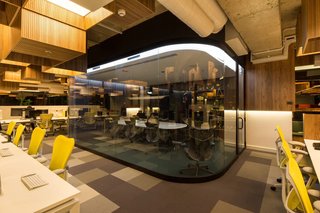 Sala de reunião envidraçada